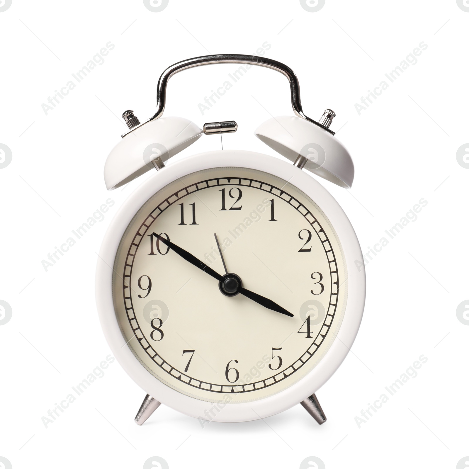 Photo of One light alarm clock isolated on white