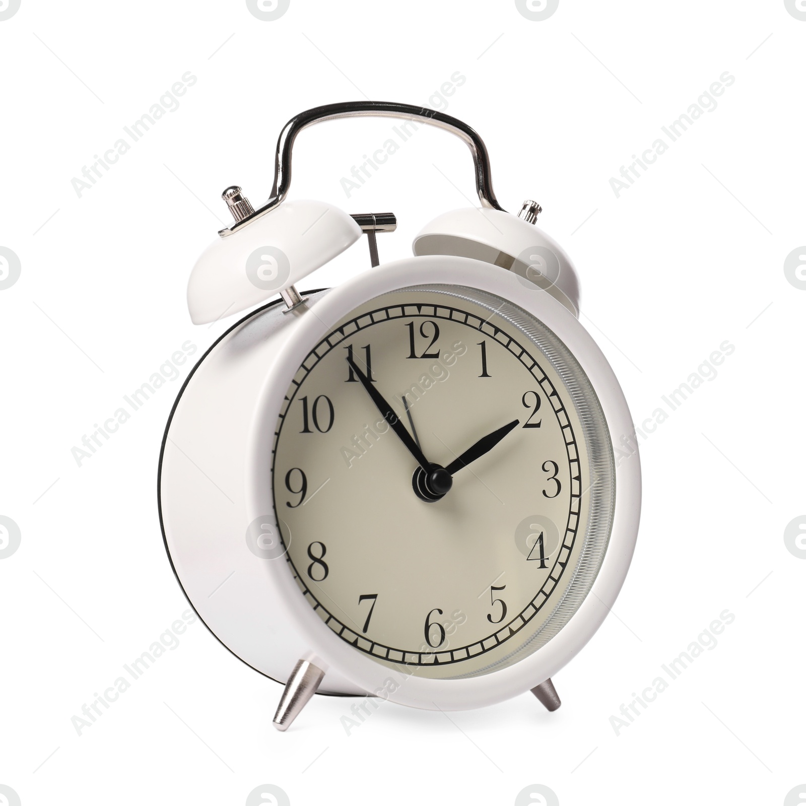 Photo of One light alarm clock isolated on white