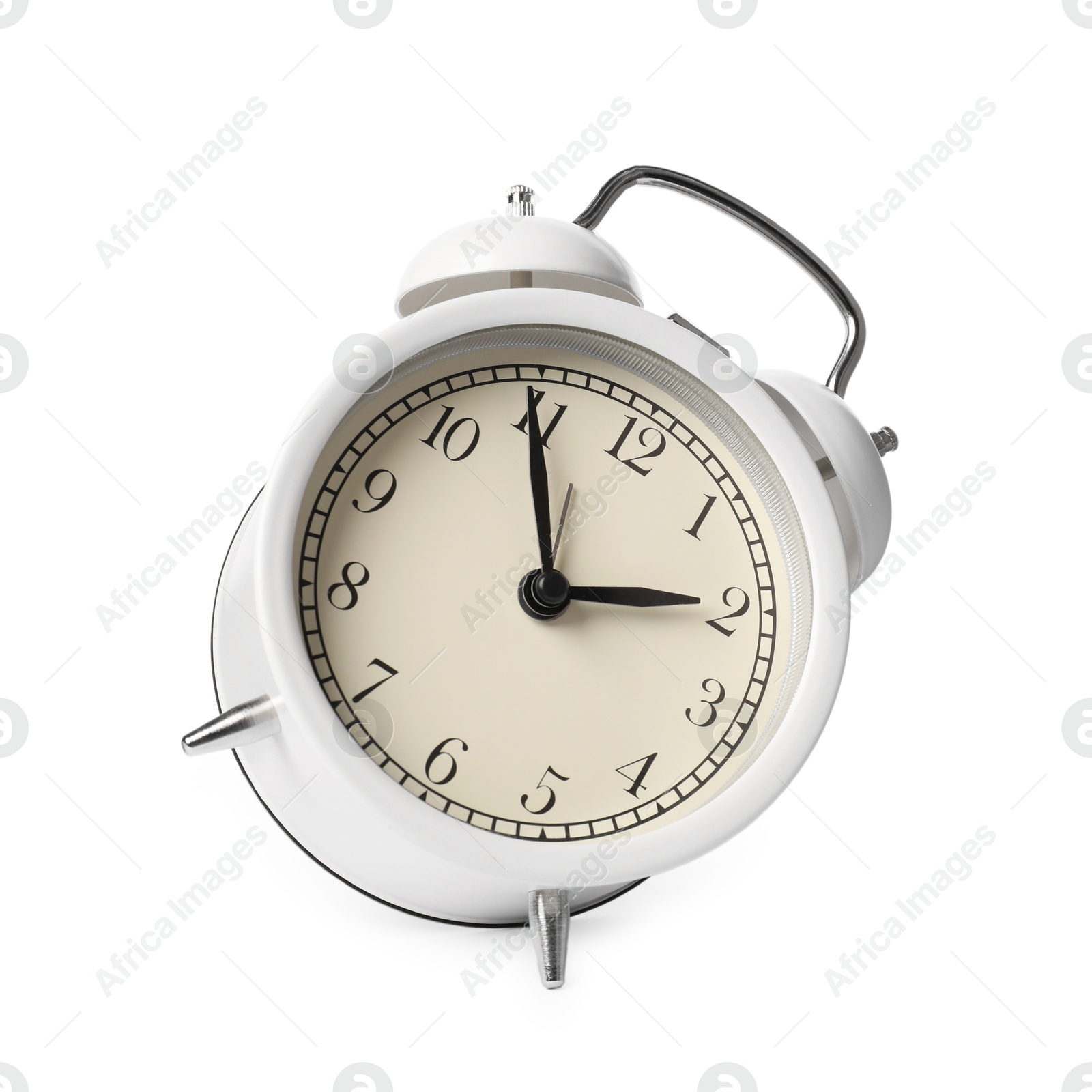 Photo of One light alarm clock isolated on white