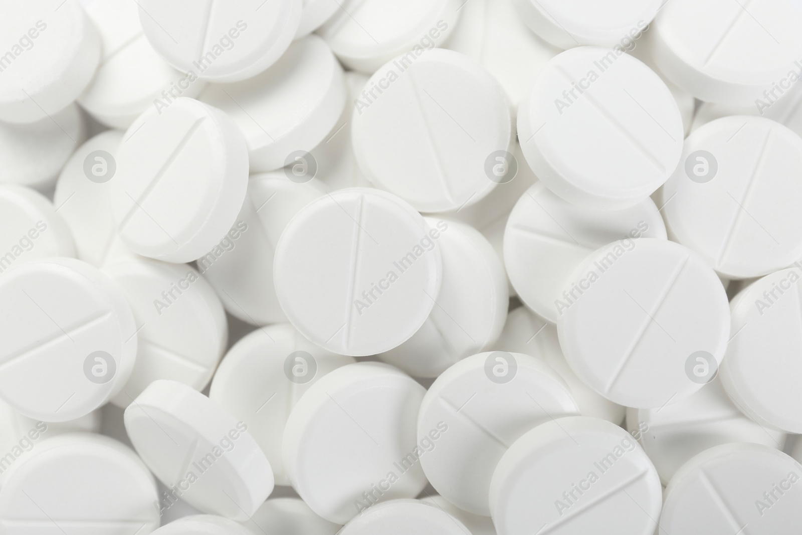 Photo of Pile of antibiotic pills as background, closeup