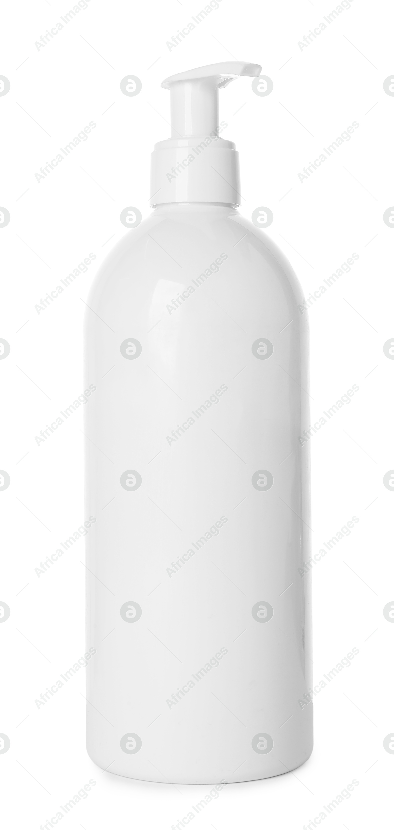 Photo of Bottle of cleaning product isolated on white