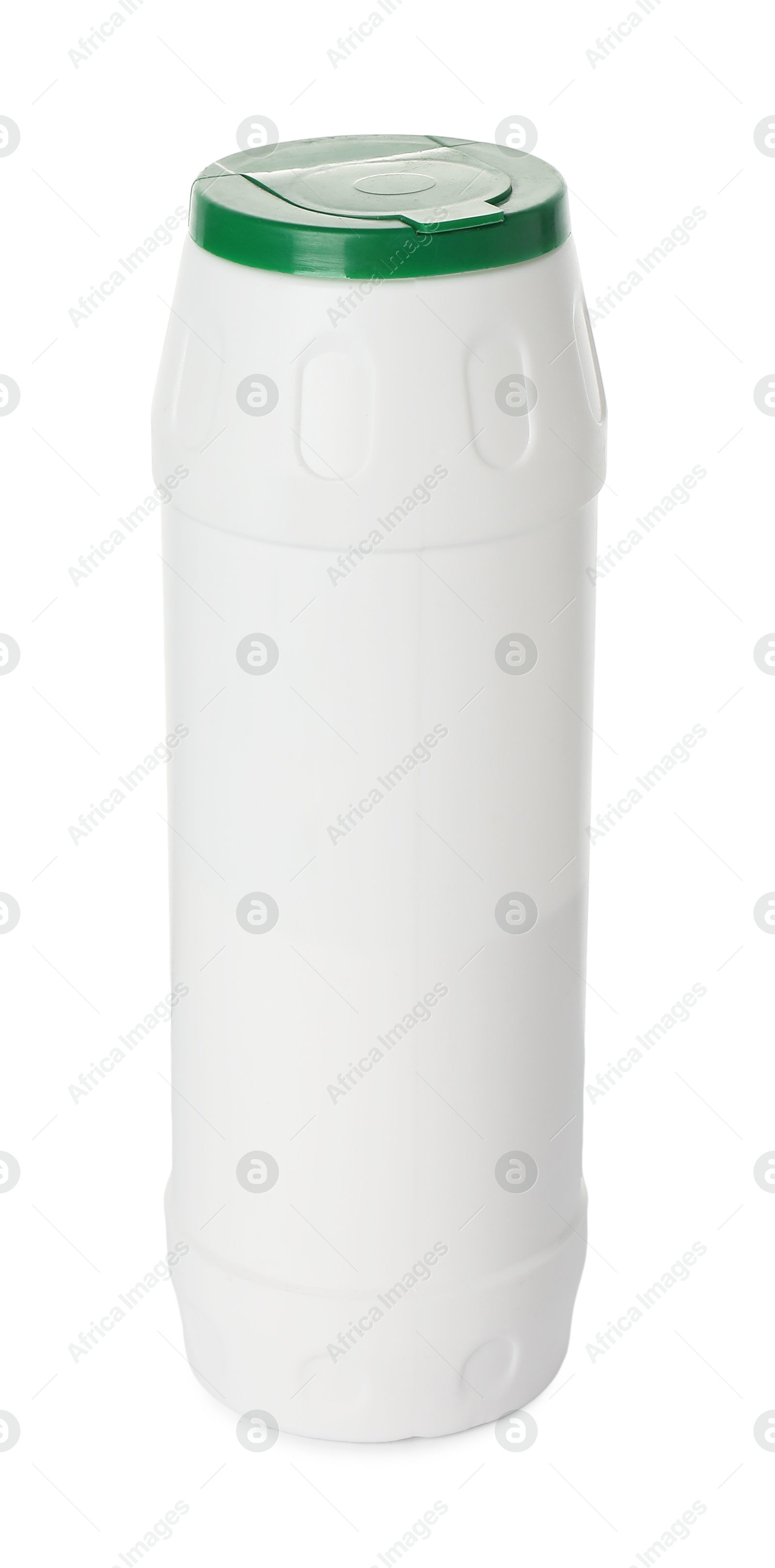 Photo of Bottle of cleaning product isolated on white