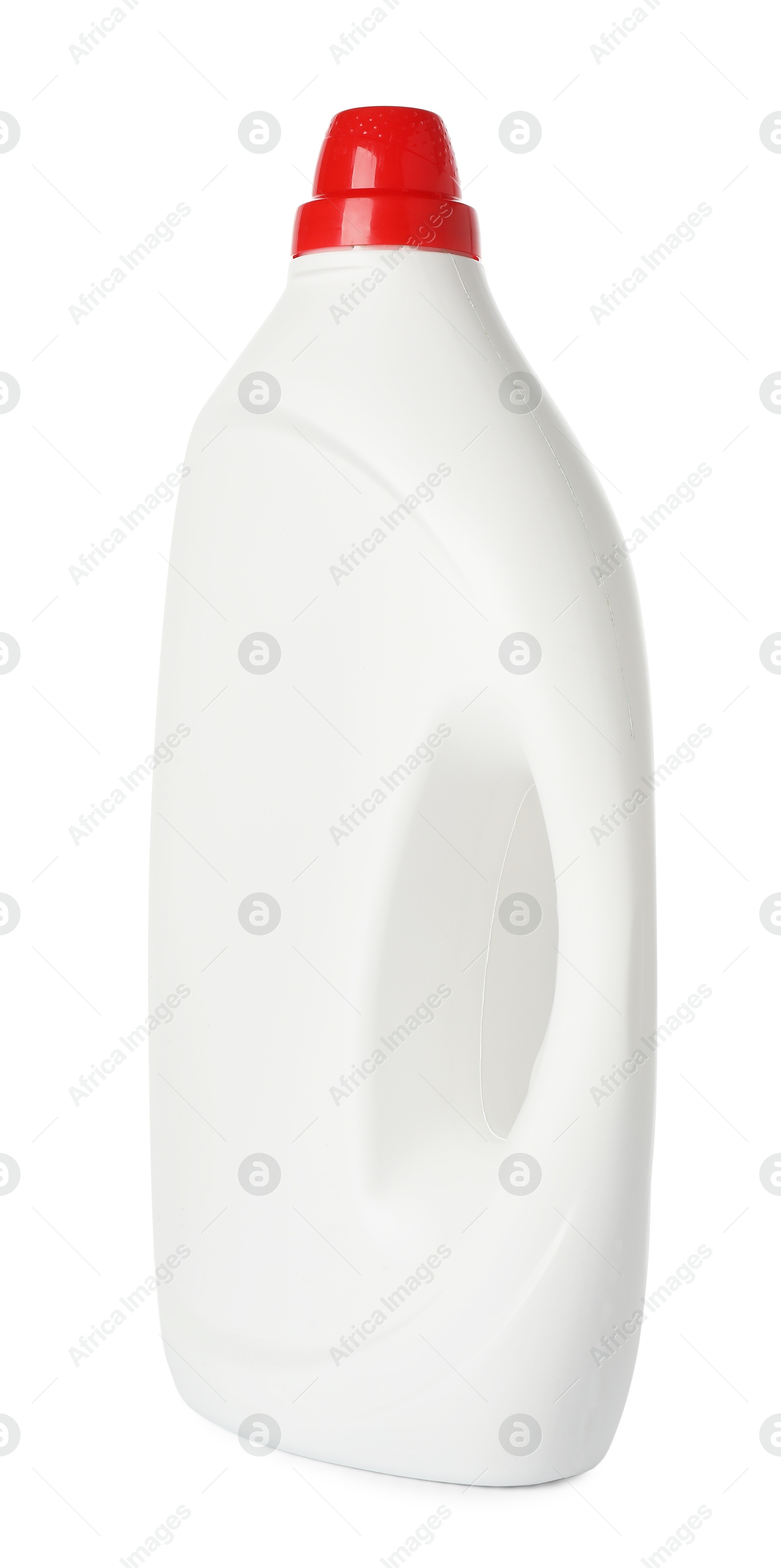 Photo of Bottle of cleaning product isolated on white