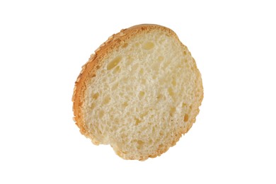 Photo of Piece of fresh baguette isolated on white