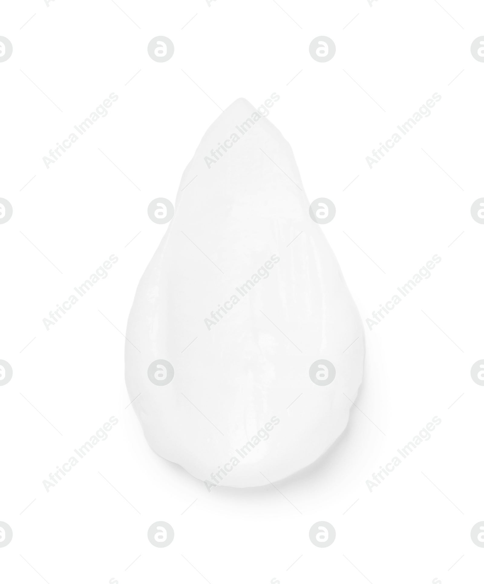 Photo of Cream sample isolated on white, top view