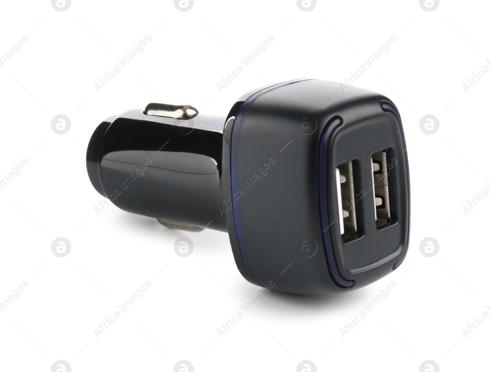 Photo of USB power adapter (charger) for car isolated on white