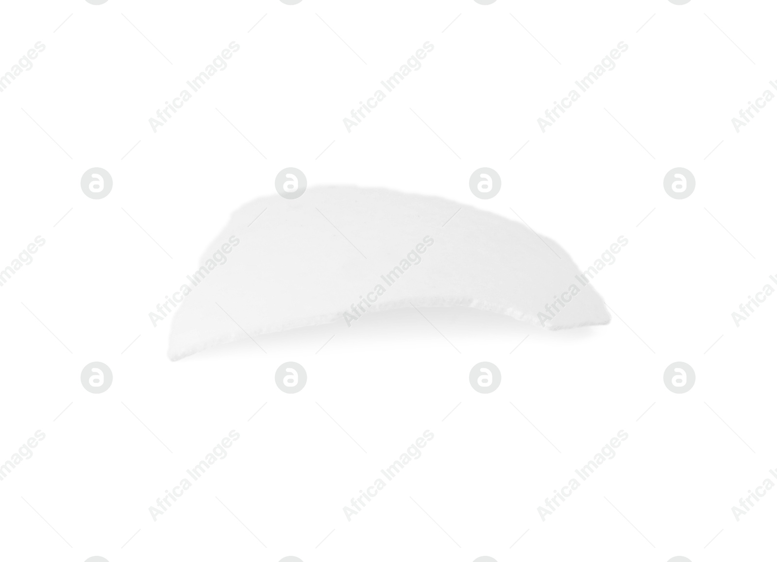 Photo of One piece of broken eggshell isolated on white