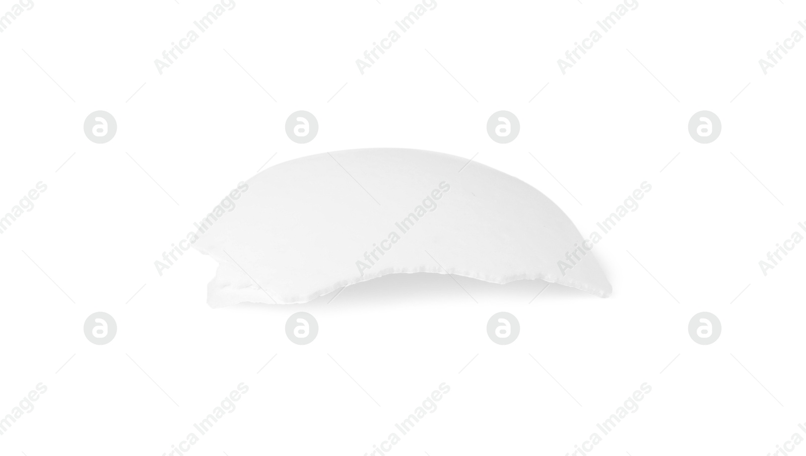 Photo of One piece of broken eggshell isolated on white