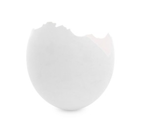 Photo of One piece of broken eggshell isolated on white