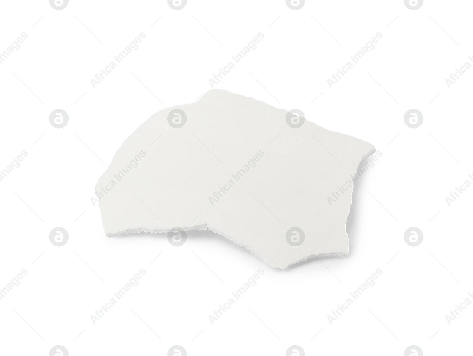 Photo of One piece of broken eggshell isolated on white