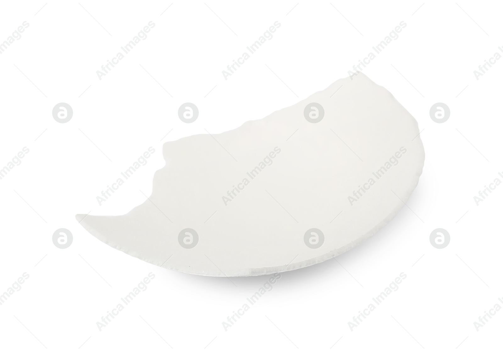 Photo of One piece of broken eggshell isolated on white