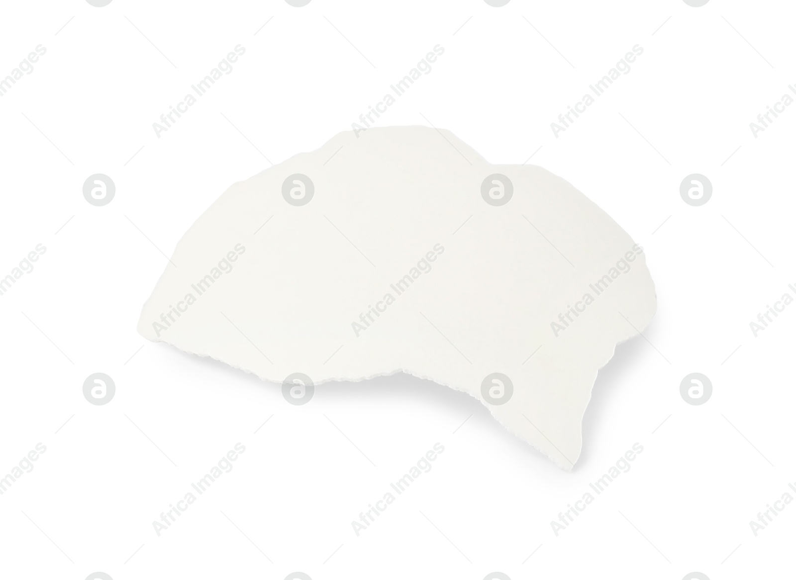 Photo of One piece of broken eggshell isolated on white