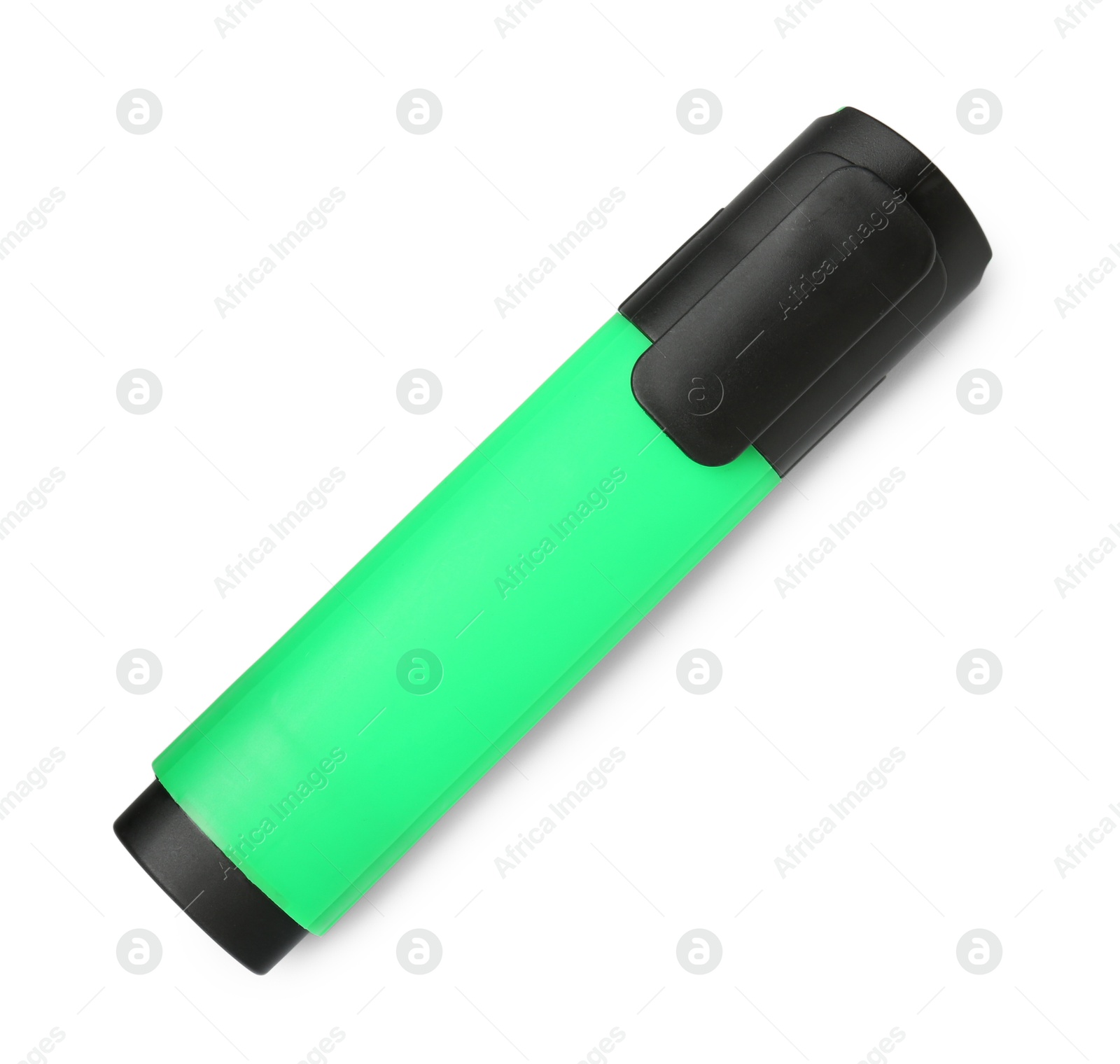 Photo of One highlighter isolated on white, top view