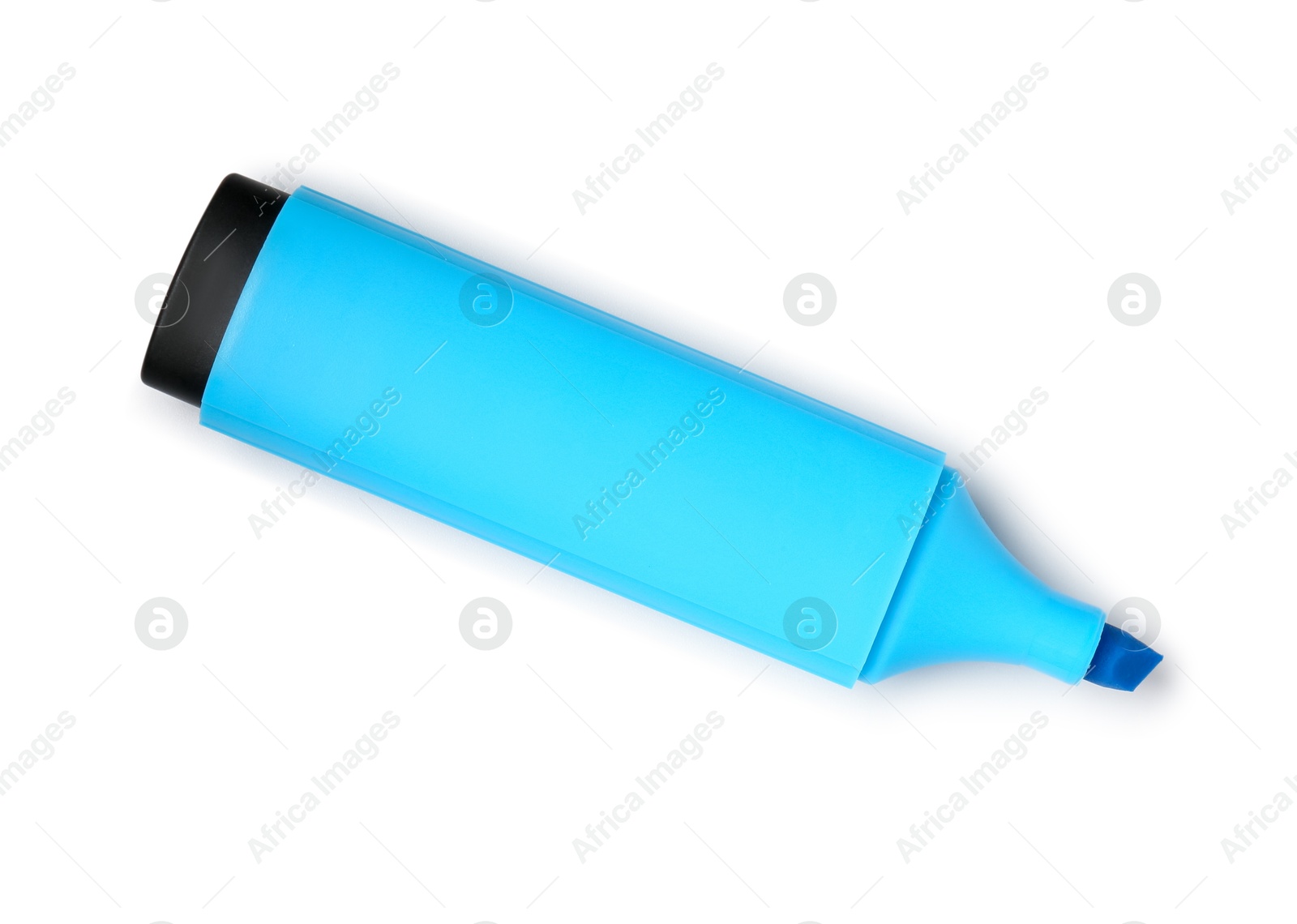 Photo of One highlighter isolated on white, top view