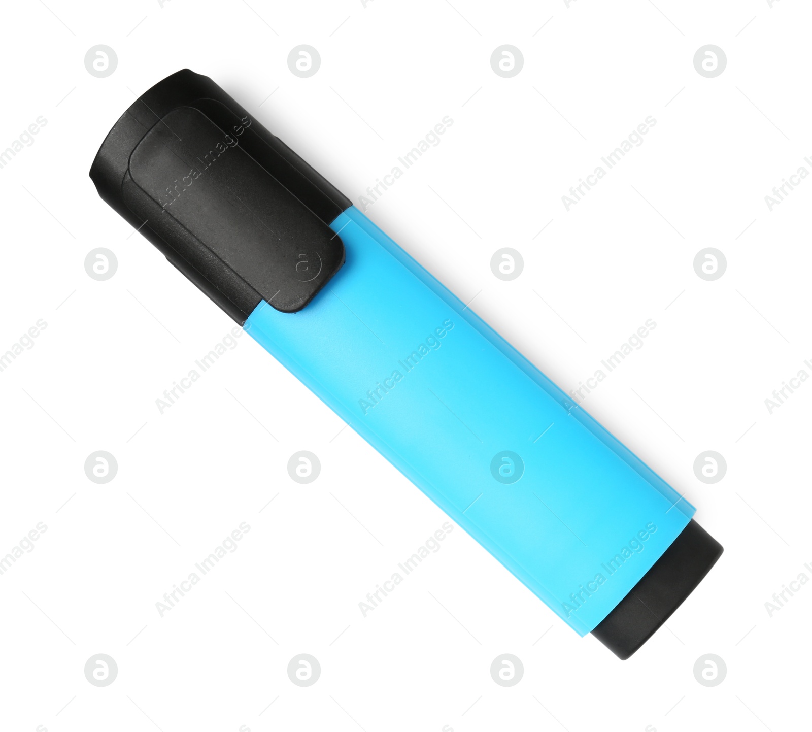 Photo of One highlighter isolated on white, top view