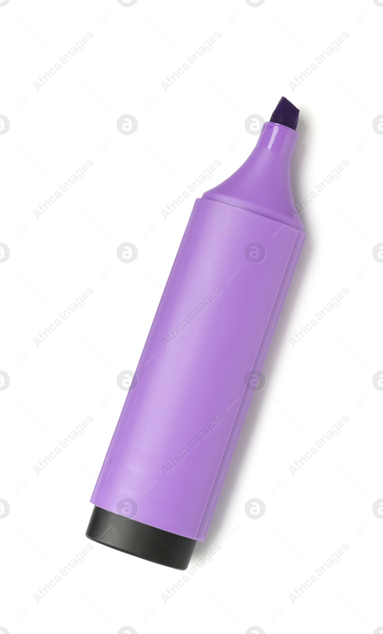 Photo of One highlighter isolated on white, top view