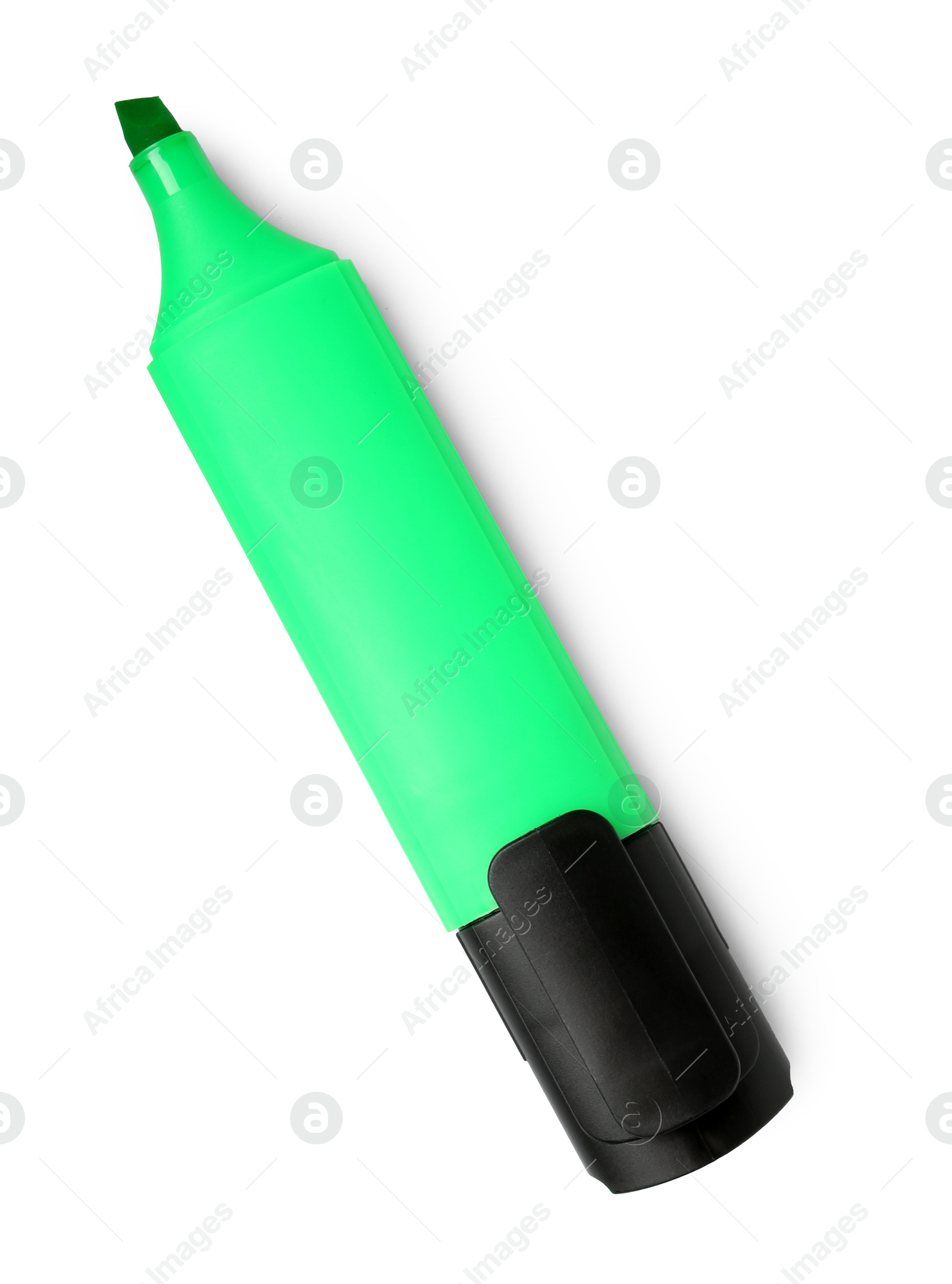 Photo of One highlighter isolated on white, top view