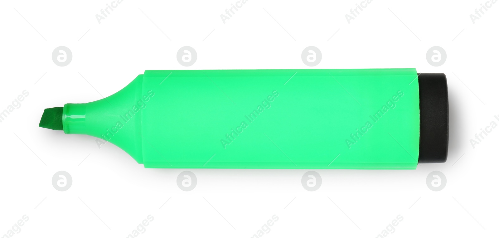 Photo of One highlighter isolated on white, top view