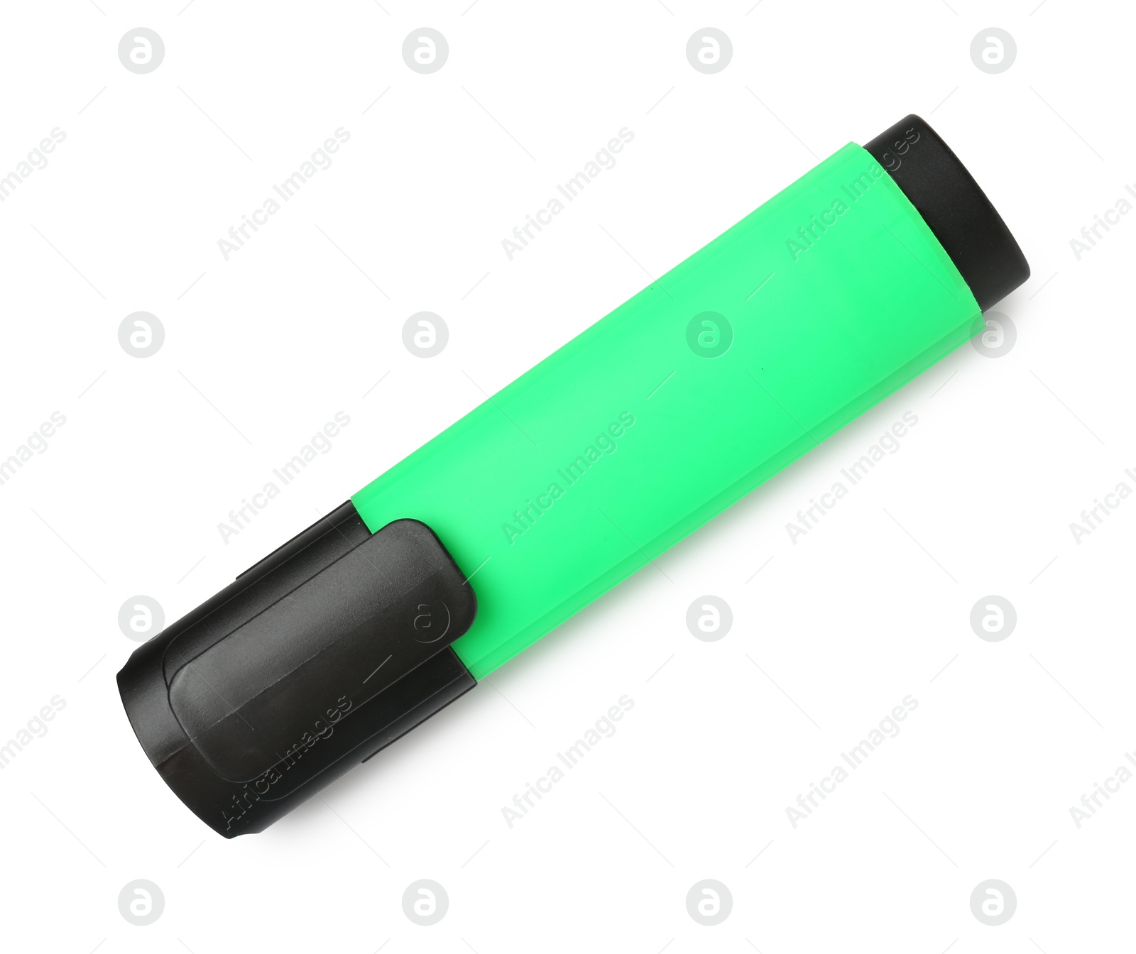 Photo of One highlighter isolated on white, top view