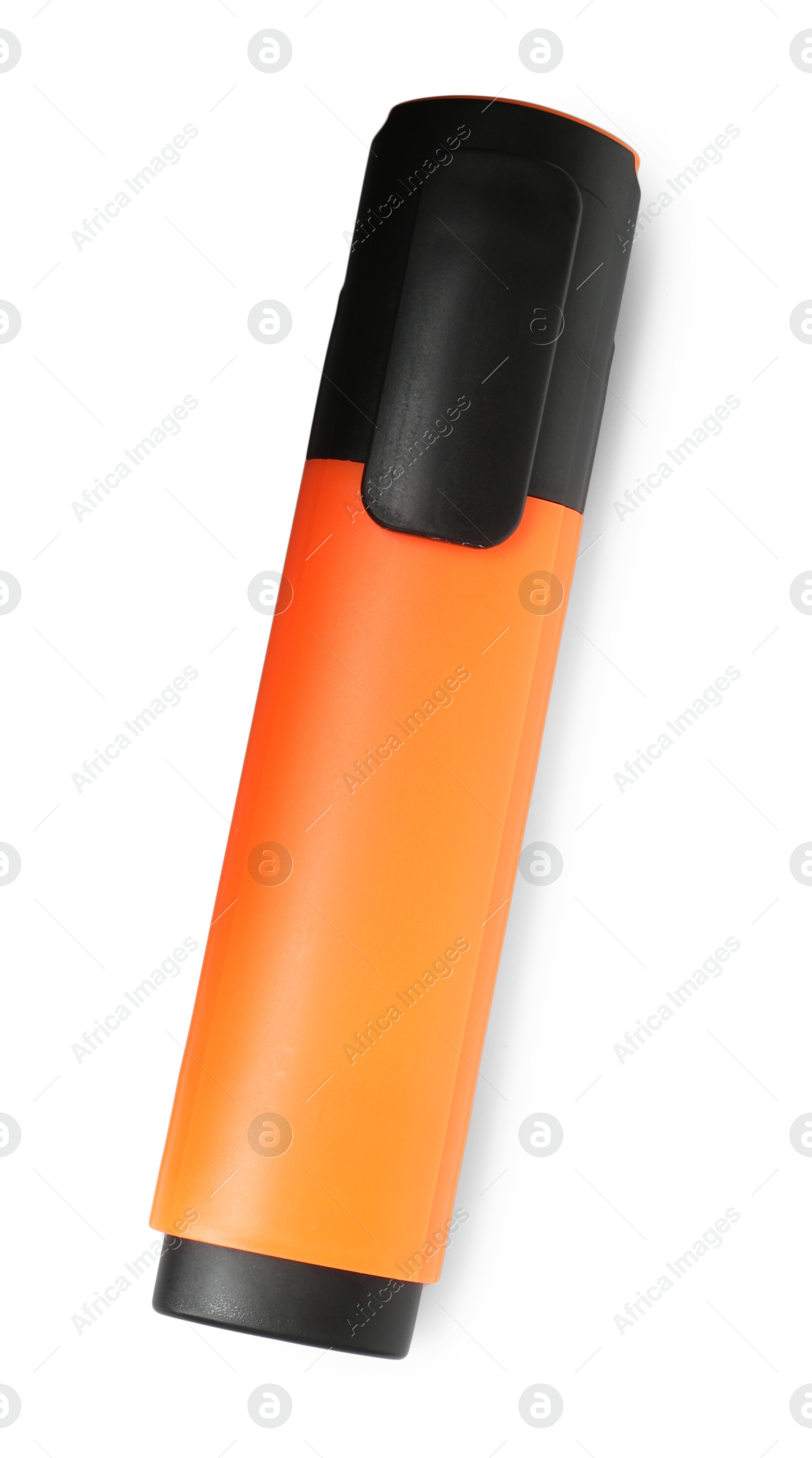 Photo of One highlighter isolated on white, top view