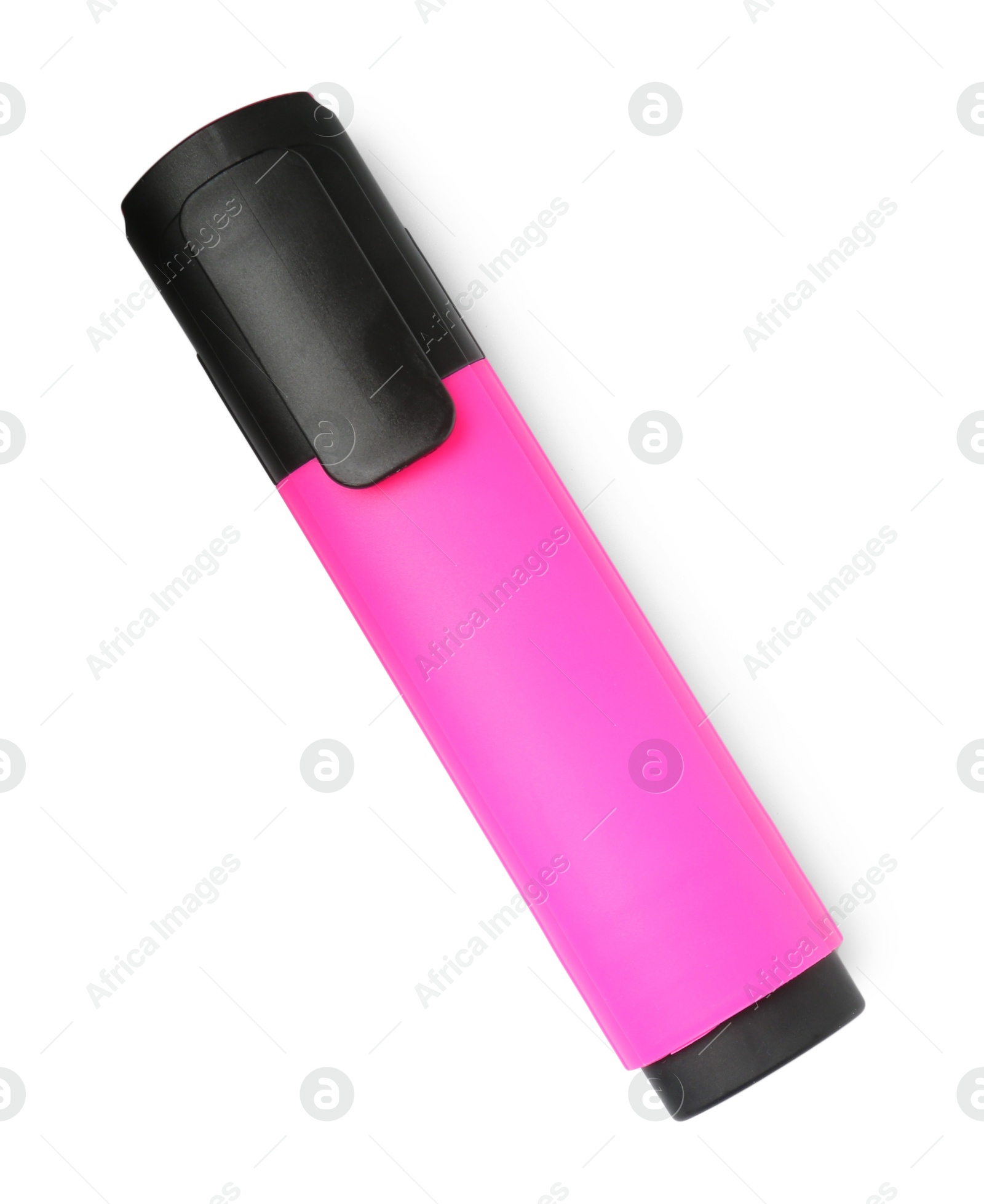 Photo of One highlighter isolated on white, top view