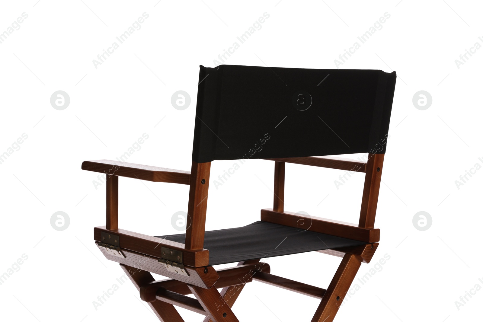 Photo of One empty director's chair isolated on white