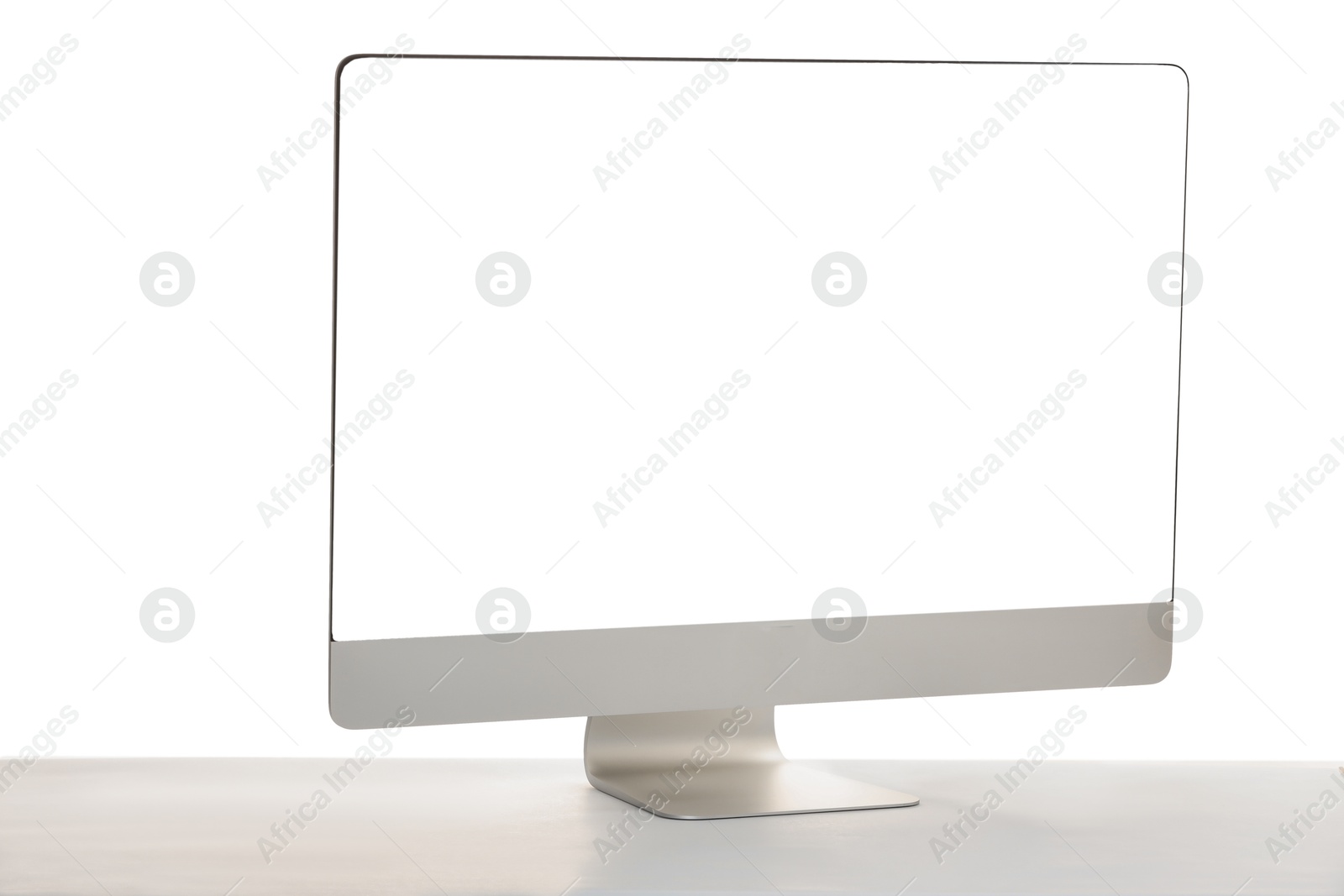 Photo of Computer monitor isolated on white. Modern technology