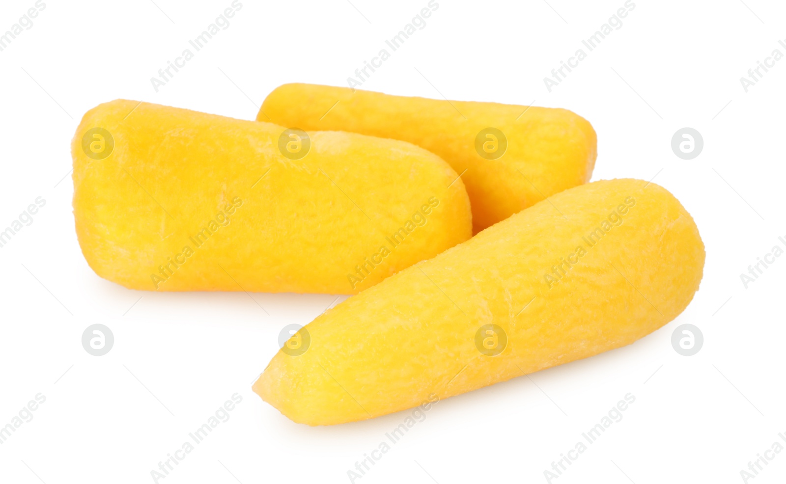 Photo of Fresh baby carrots isolated on white. Root vegetable