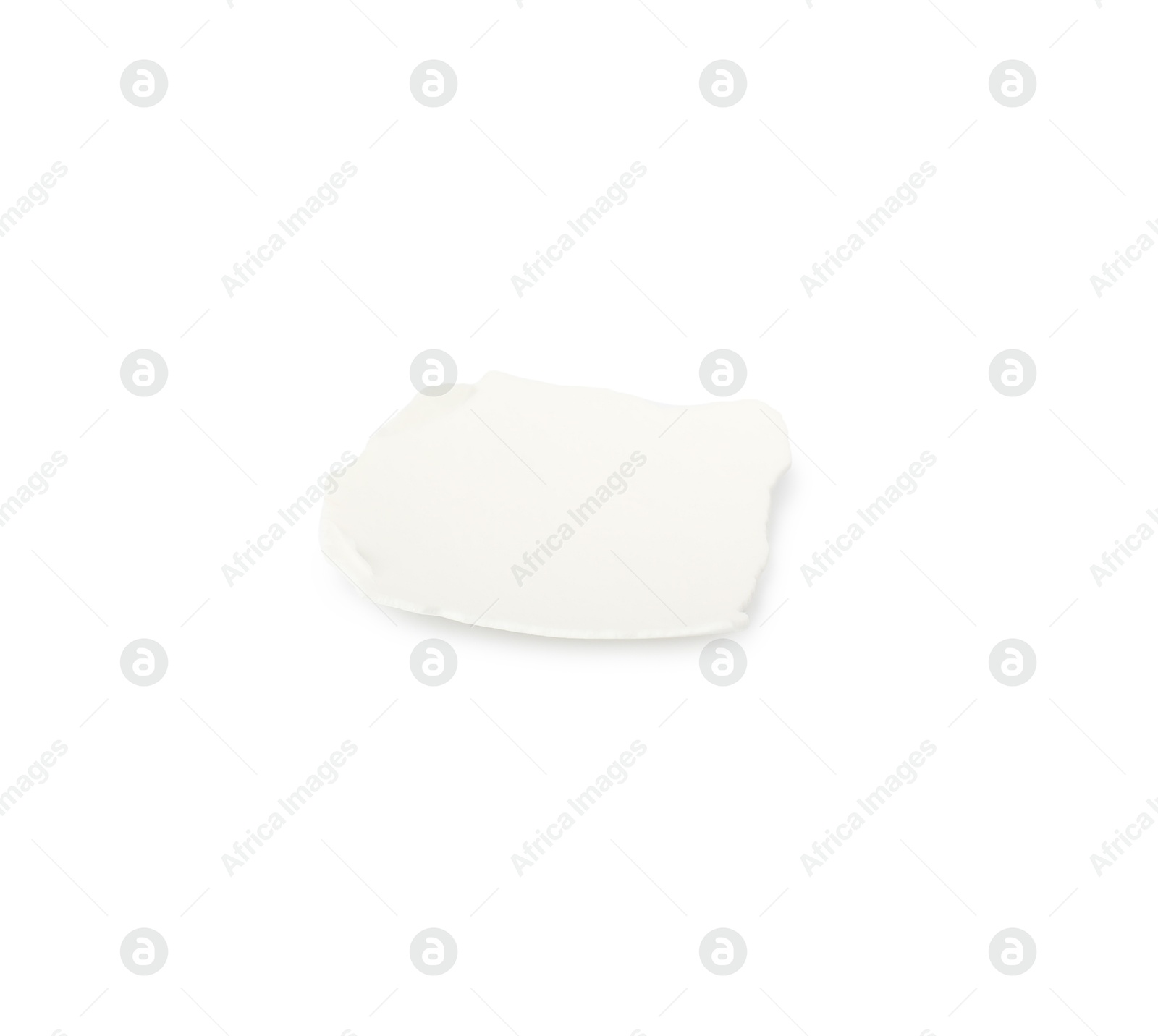 Photo of One piece of broken eggshell isolated on white