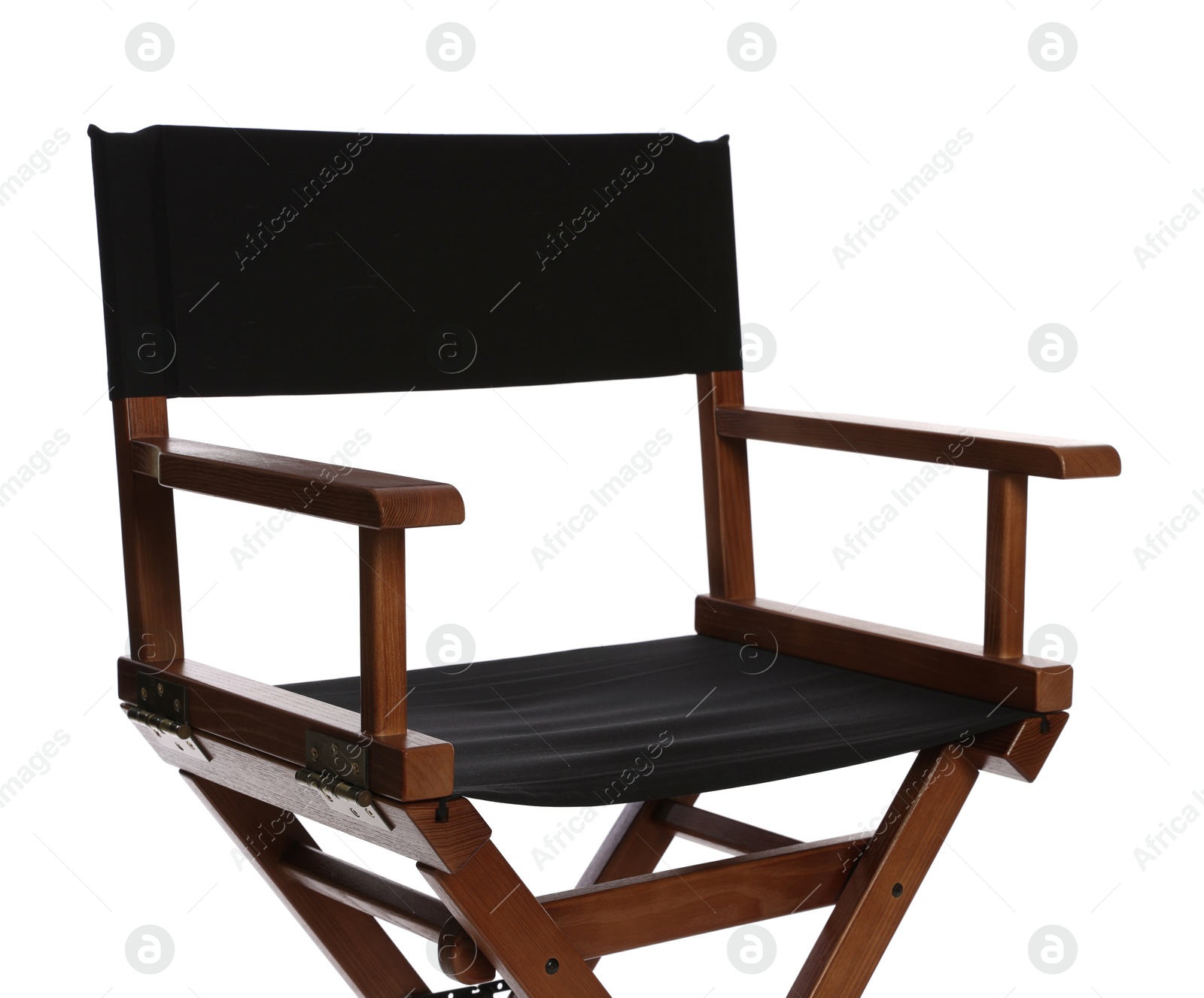 Photo of One empty director's chair isolated on white