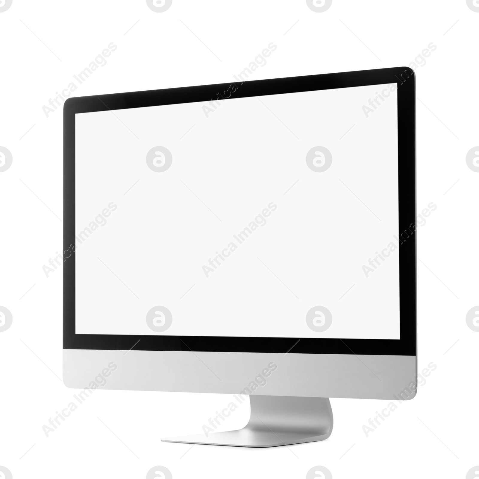 Photo of Computer monitor isolated on white. Modern technology