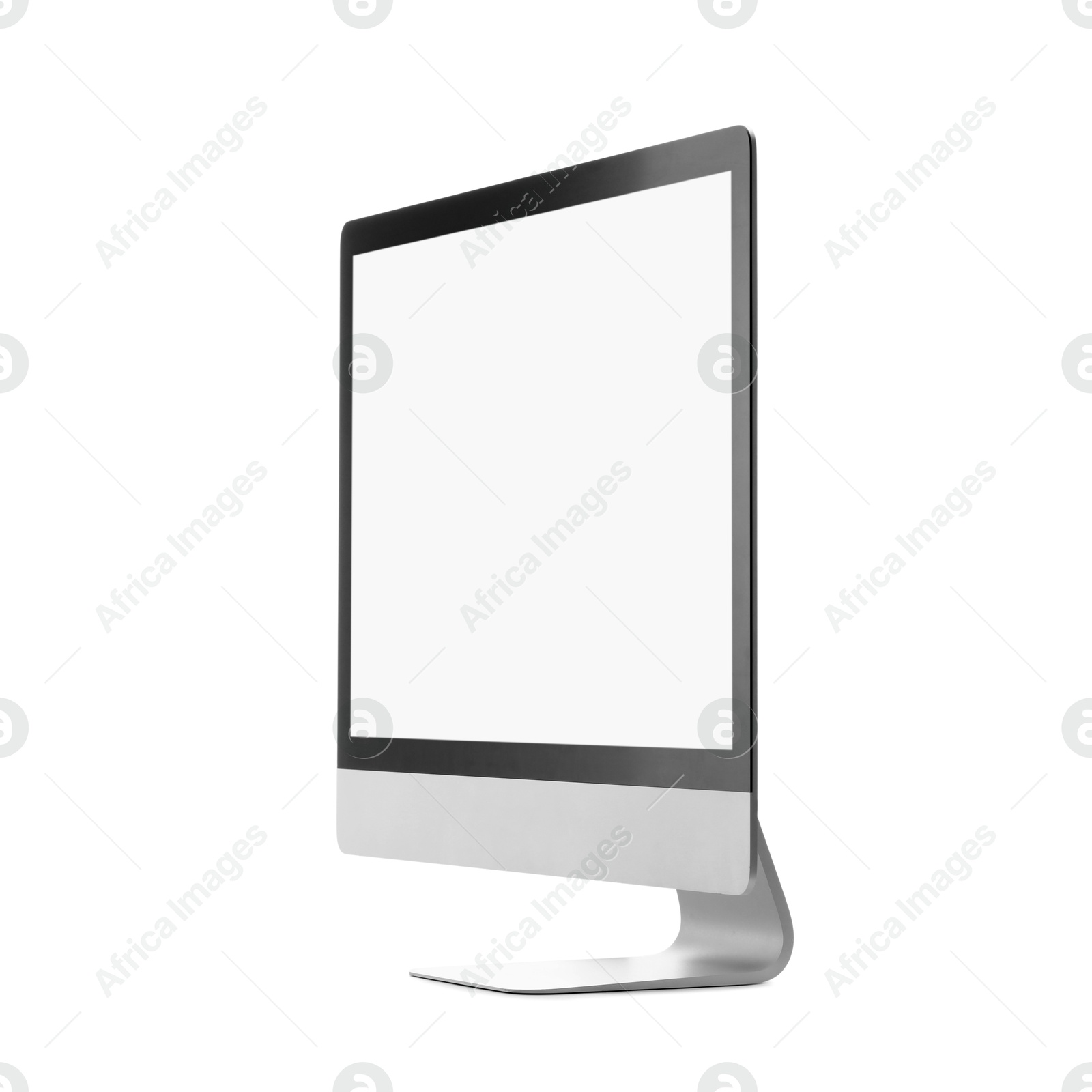 Photo of Computer monitor isolated on white. Modern technology