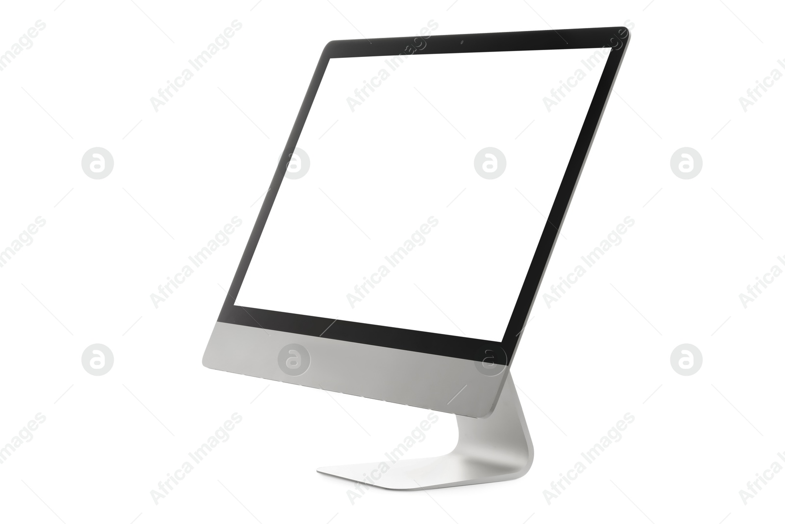 Photo of Computer monitor isolated on white. Modern technology