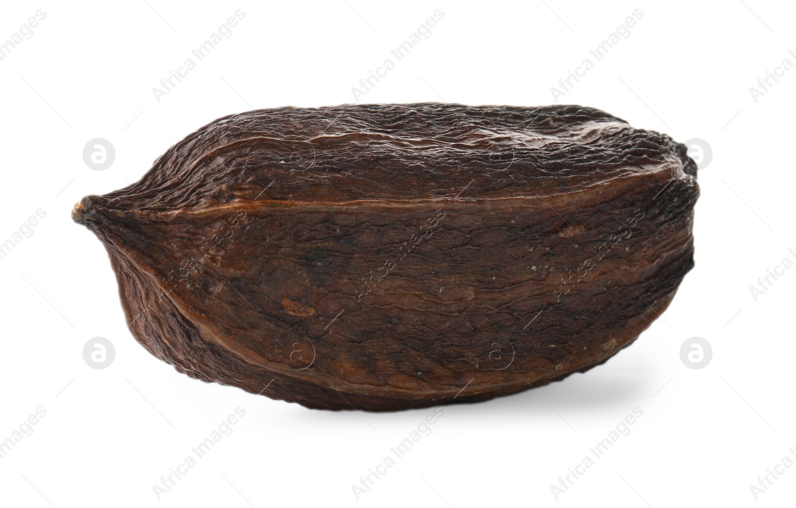 Photo of Whole tropical cocoa pod isolated on white