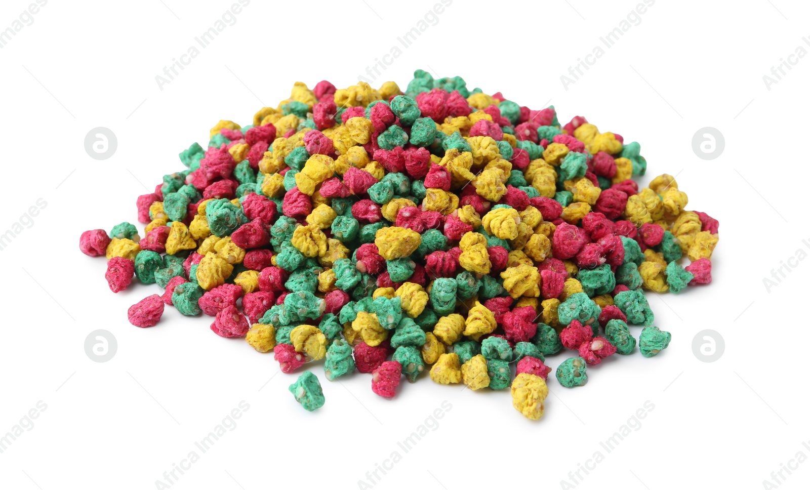 Photo of Pile of rat poison isolated on white