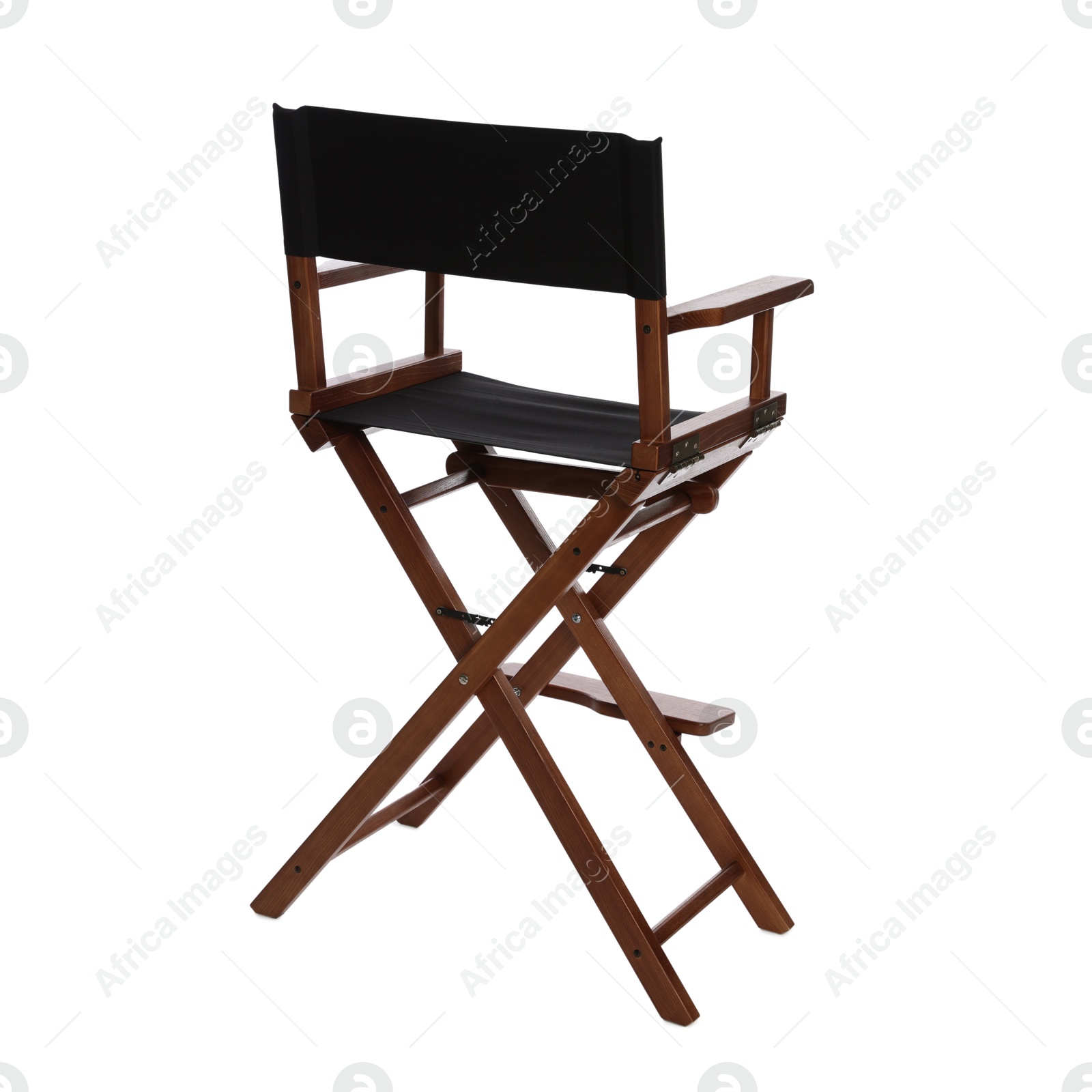 Photo of One empty director's chair isolated on white