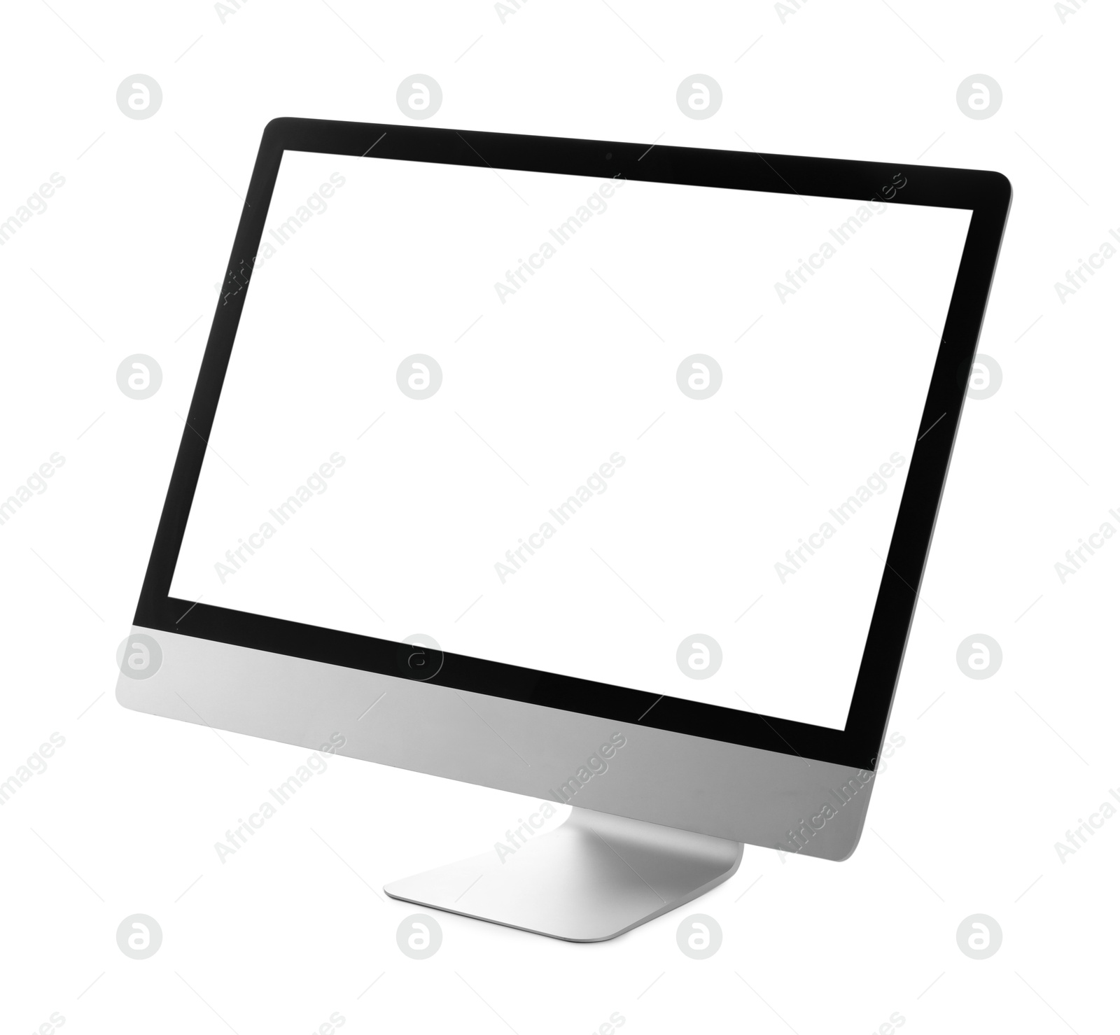 Photo of Computer monitor isolated on white. Modern technology