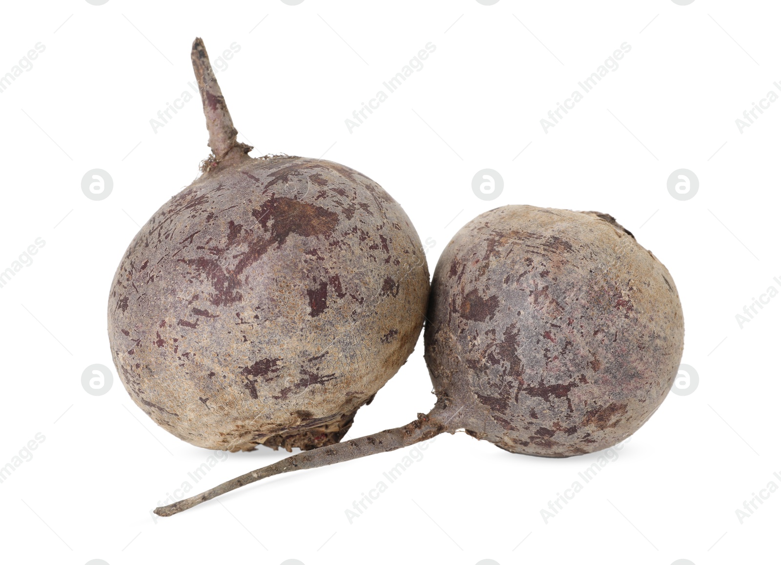 Photo of Fresh beetroots isolated on white. Vegetable root