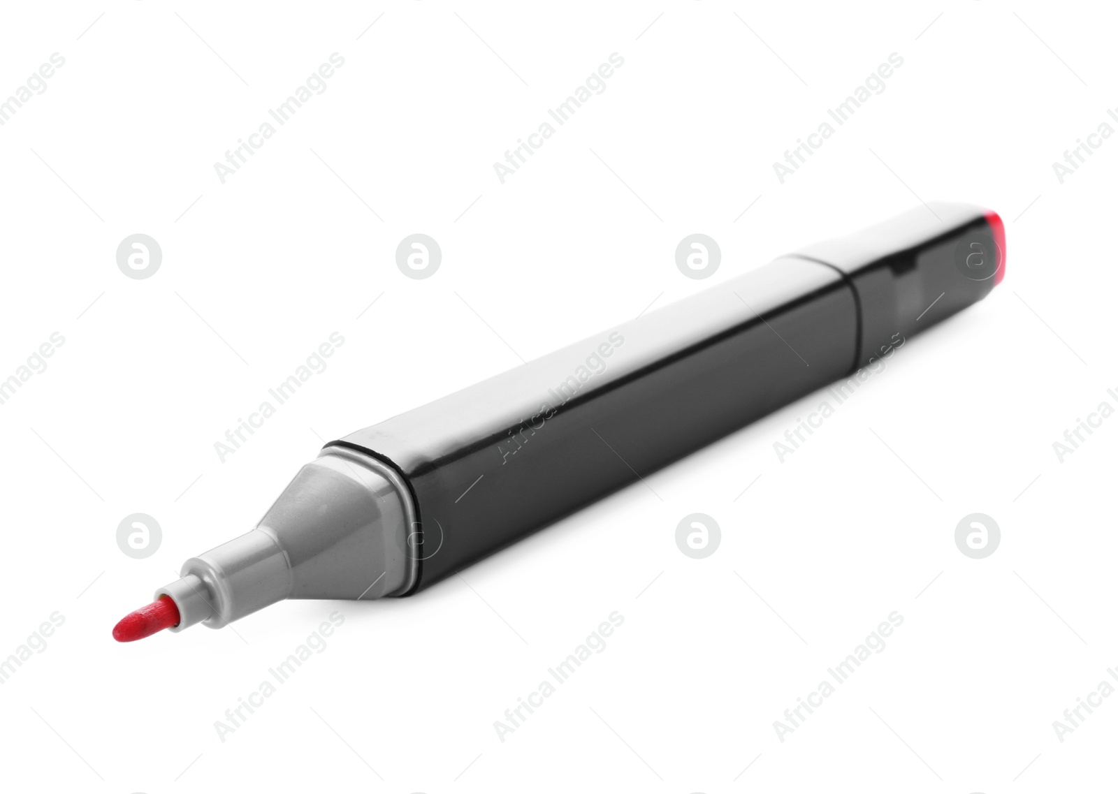 Photo of One double sided marker isolated on white