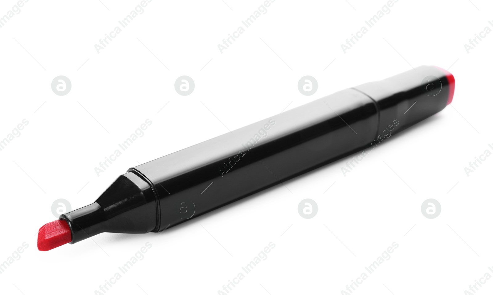 Photo of One double sided marker isolated on white