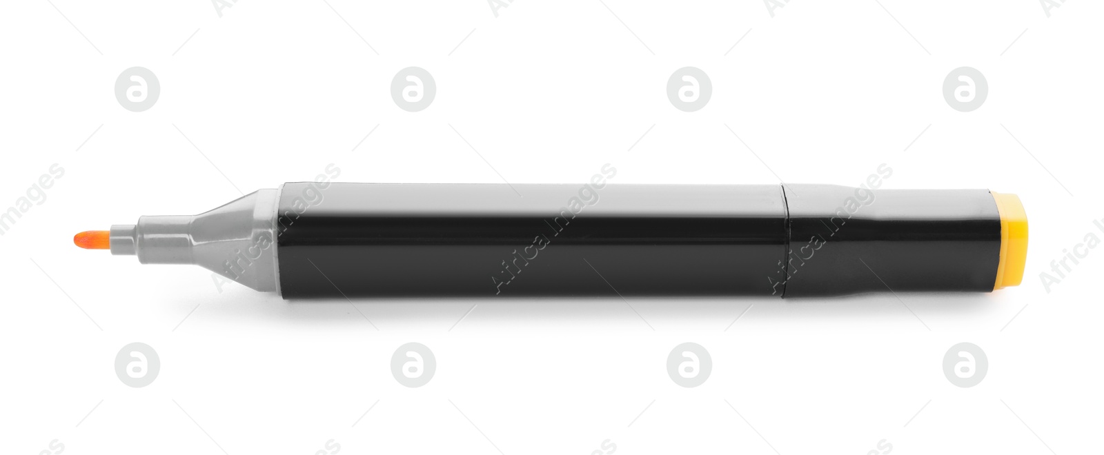 Photo of One double sided marker isolated on white