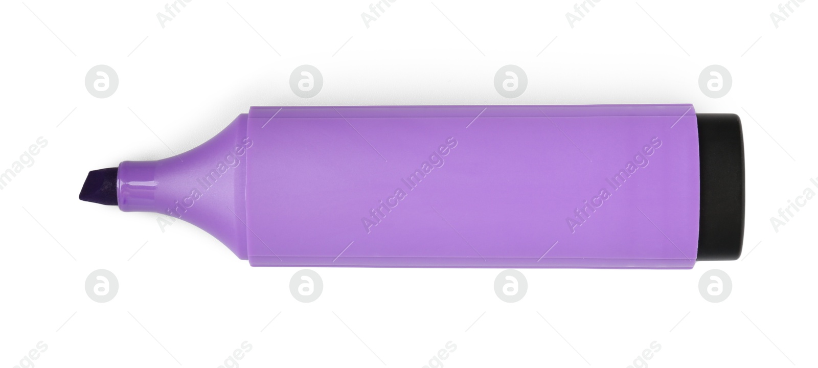 Photo of One highlighter isolated on white, top view