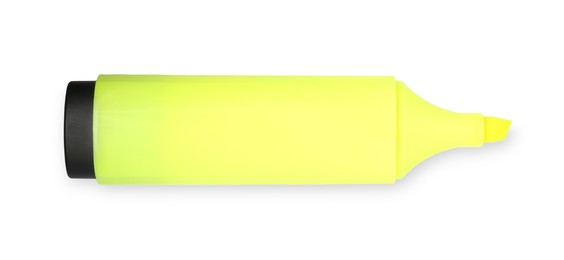 Photo of One highlighter isolated on white, top view