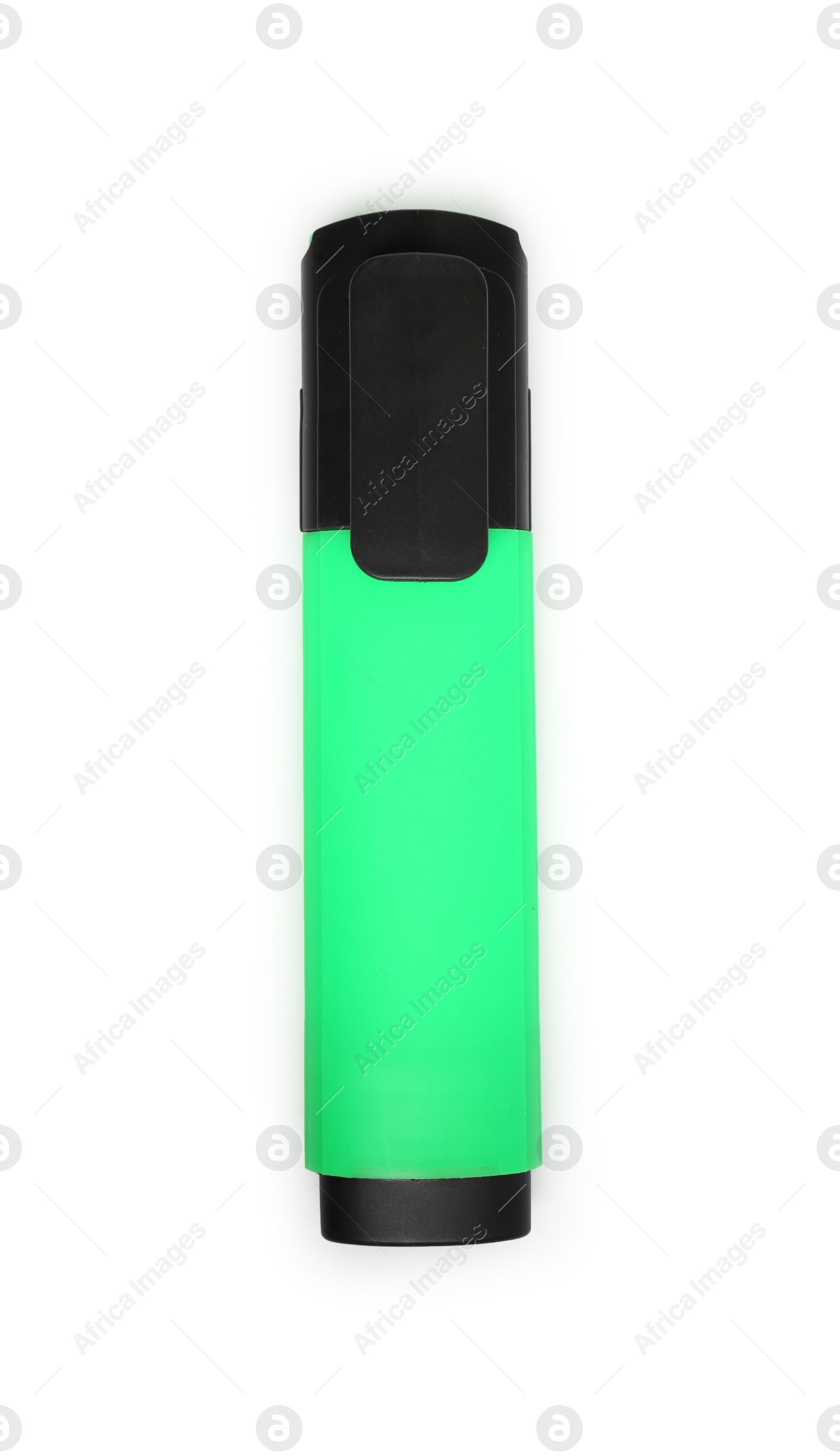 Photo of One highlighter isolated on white, top view