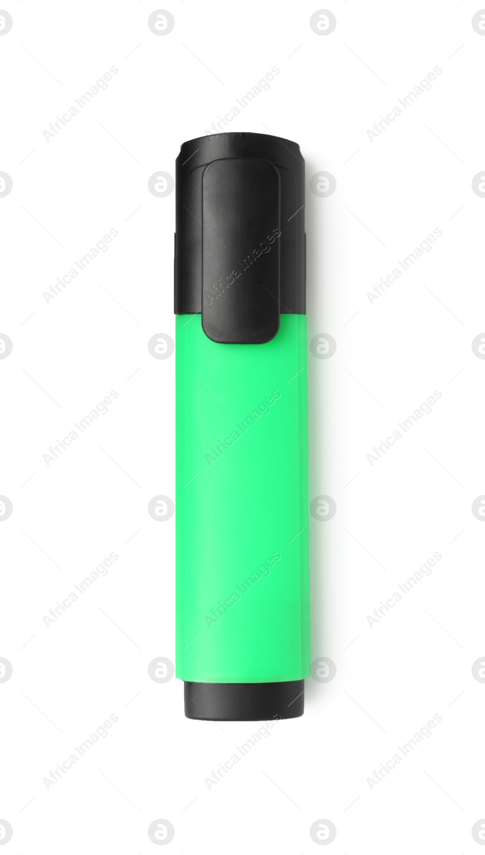 Photo of One highlighter isolated on white, top view