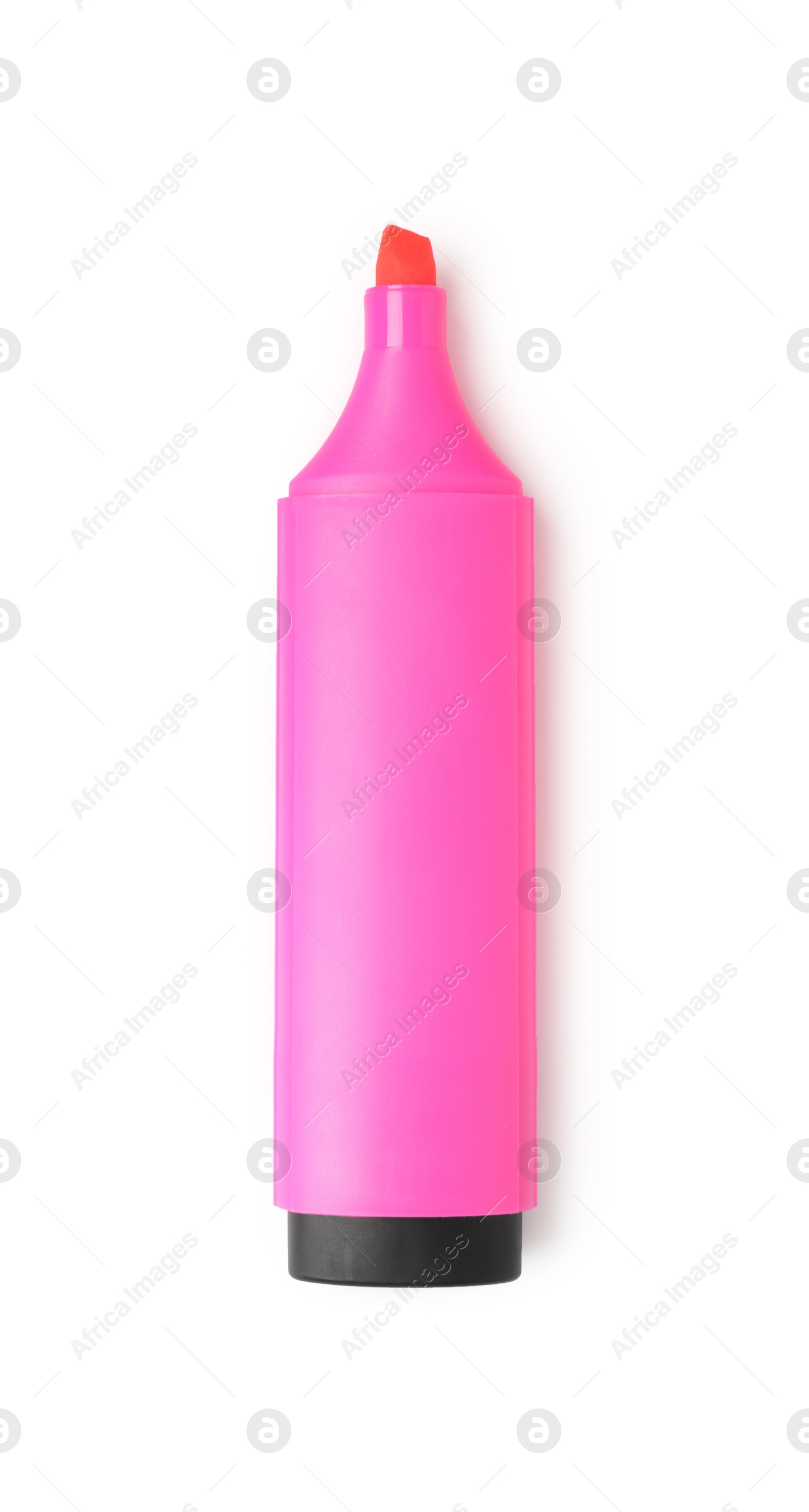 Photo of One highlighter isolated on white, top view