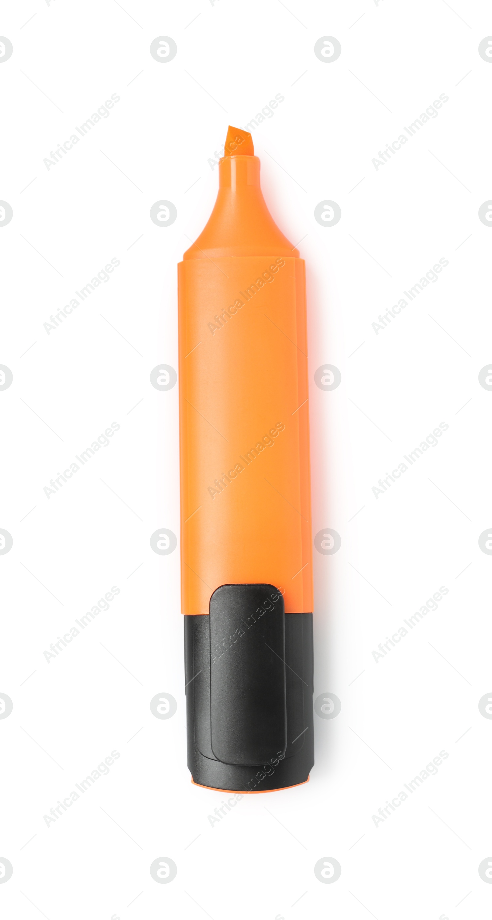 Photo of One highlighter isolated on white, top view