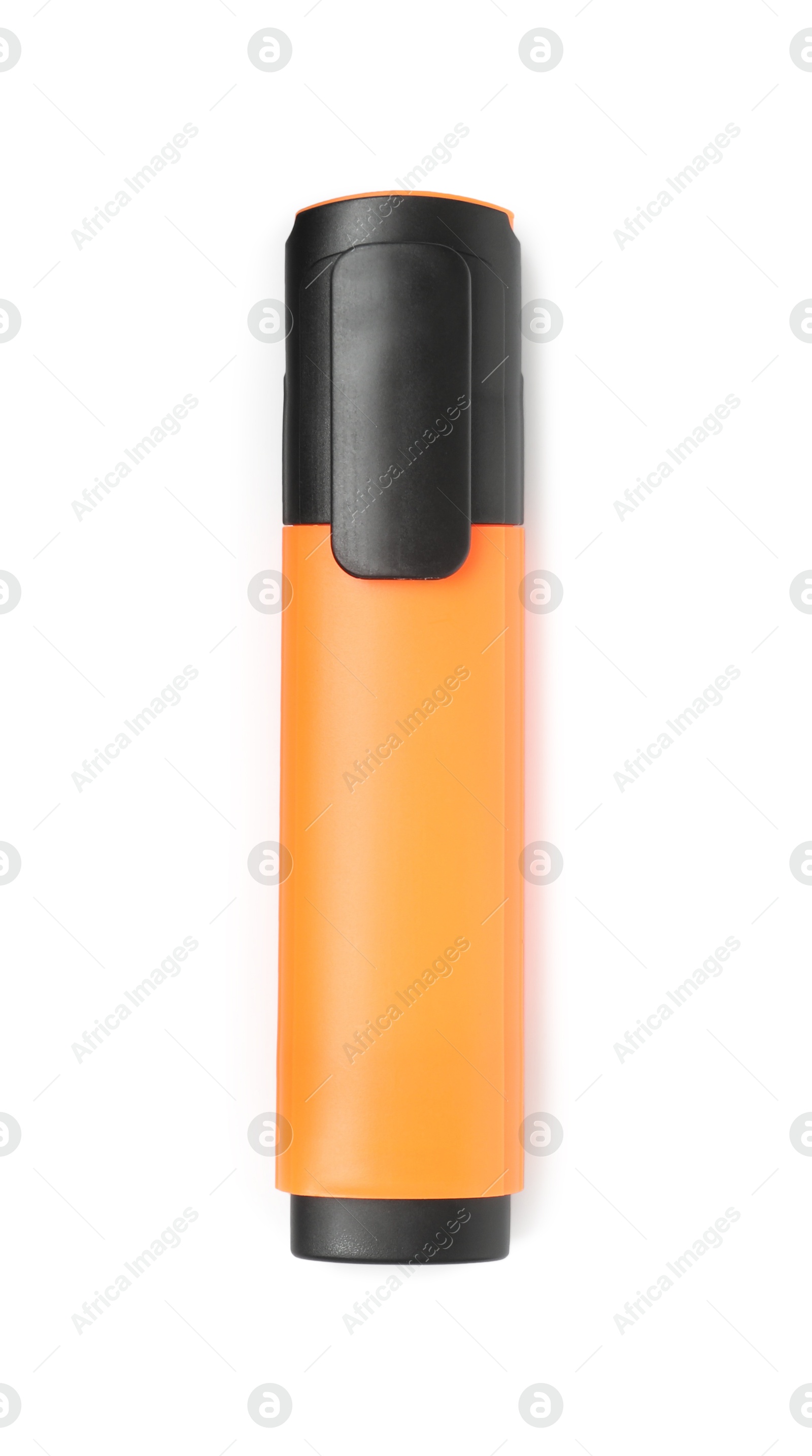 Photo of One highlighter isolated on white, top view