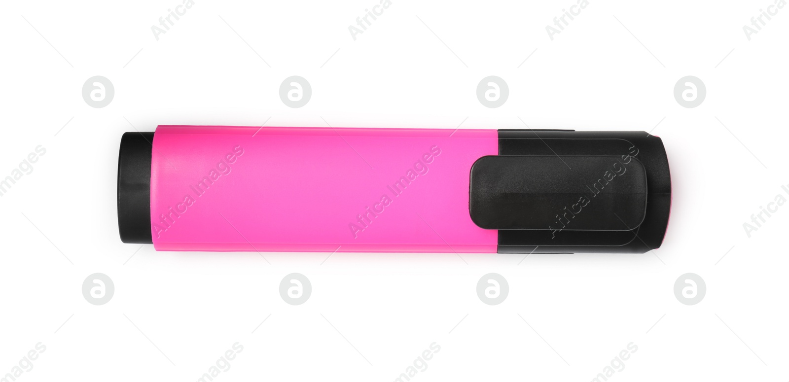 Photo of One highlighter isolated on white, top view