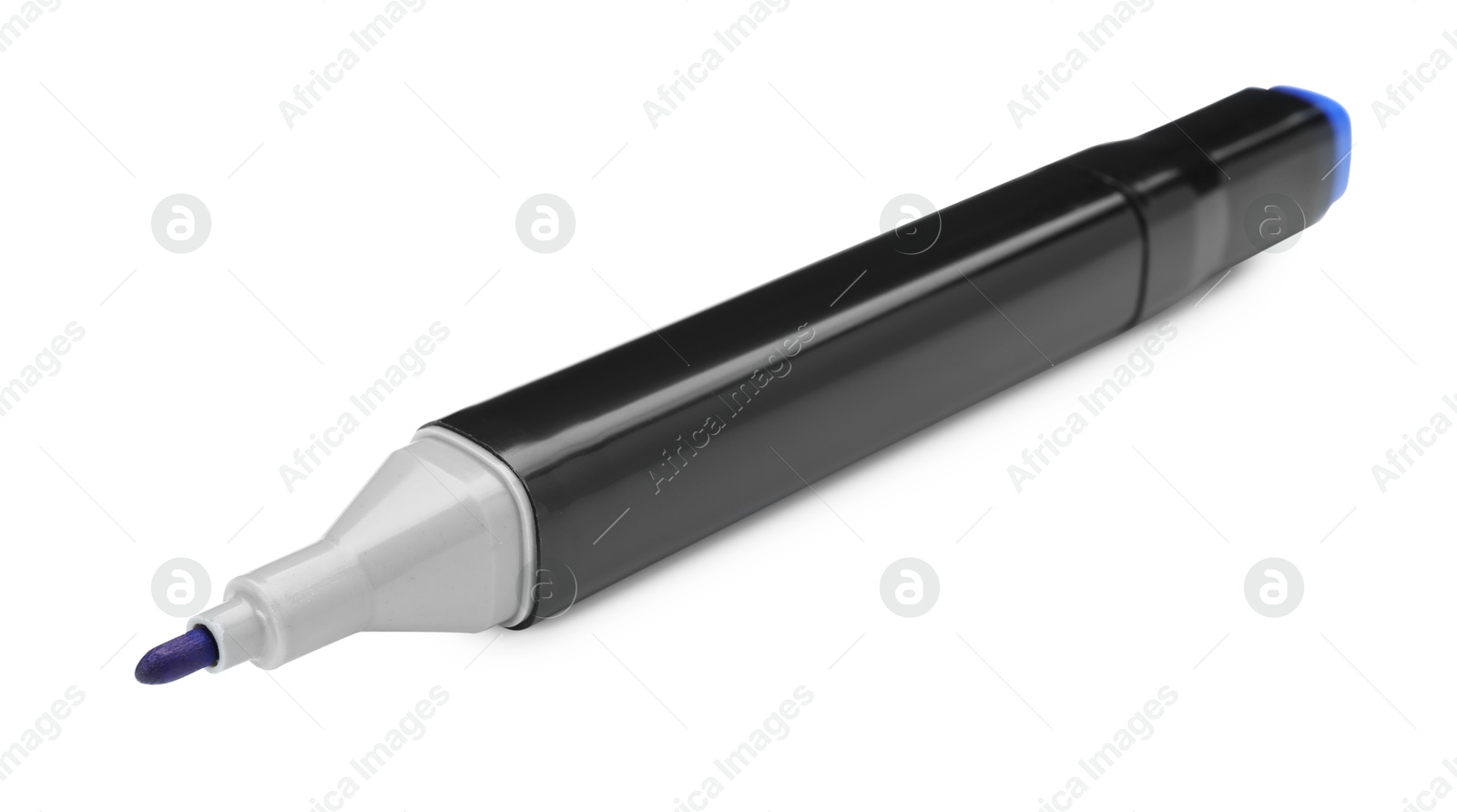 Photo of One double sided marker isolated on white